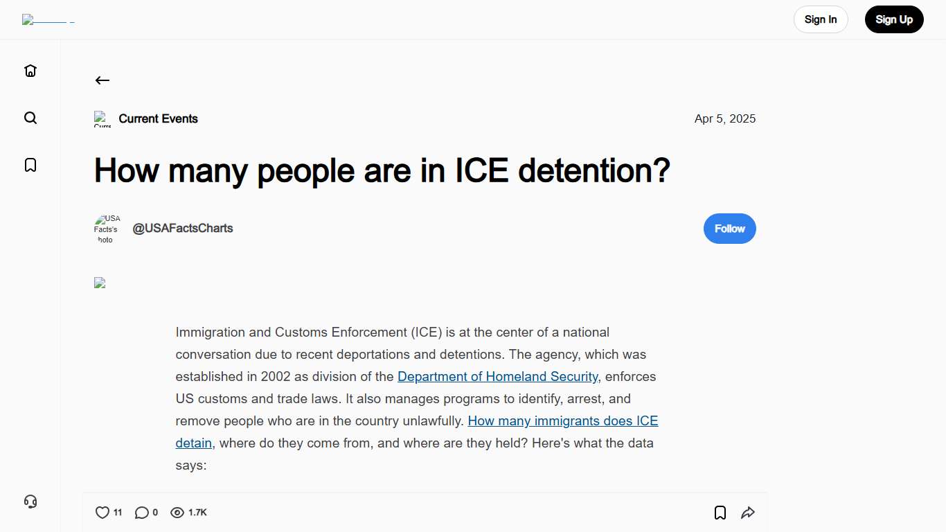 How many people are in ICE detention? - Voronoi